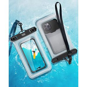 YOSH Flottante Pochette &Eacute;tanche Smartphone [Sp&eacute;cial pour Grand Phones] [Lot de 2], 8,5" IPX8 Pochette T&eacute;l&eacute;phone &Eacute;tanche, Coque Waterproof pour iPhone 17 Air 16 15 Pro Max Samsung Galaxy S25 S24 Ultra (Gelin-Tech, neuf)