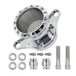 Baceyong Filtre &agrave; air de moto, kits de syst&egrave;me d'admission de filtre &agrave; air de moto, compatible avec Harley Sportster Iron 883 XL883 XL1200 Forty Eight 48 Seventy Two 72 1991-2016, Chrome Silver (Baceyong, neuf)