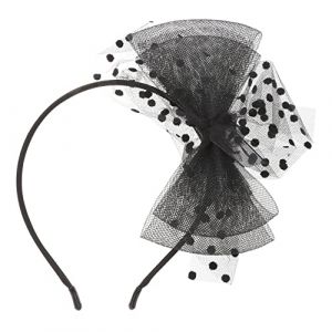 Beaupretty Bandeau à Cheveux Vintage En Dentelle Filet Grand Noir Serrage- Femme Élégante Pour Fête Cérémonie Voilette (kiLIHK, neuf)