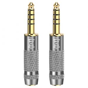 Geekria Apollo Lot de 2 adaptateurs plaqu&eacute;s Or &eacute;quilibr&eacute;s m&acirc;les 4,4 mm vers Femelle 3,5 mm et m&acirc;le 4,4 mm vers Femelle 2,5 mm Compatible avec Lecteur Audio Sony NW-ZX300A, NW-WM1A, NW-WM1Z, TA-ZH1ES (GeekriaDirectEU, neuf)