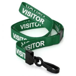 CKB LTD&reg; Lot de 10 Visit Courroie tour de cou avec Lani&egrave;re &agrave; Clip Plastique en Rotatif pour Cou Cordons de Badge de Bureau Carte de Visite &eacute;tiquette pour nom Porte-Badge D'identification (CKB_LTD, neuf)