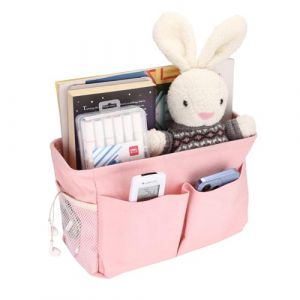 IGNPION Sac de rangement &agrave; suspendre en toile de chevet avec poches de lit - Reglable - Ruban &agrave; suspendre - Organisateur de lit pour dortoir - Multi-usage (IGNPION EU, neuf)