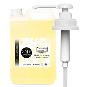 Huile de Massage Professionnelle pour le Corps + Pompe Distributrice GRATUIT. Format économique. LE MASSAGE QUE VOUS ATTENDIEZ. Huile Ayurveda. Aromatherapy. SPA. Huile de massage - 5000 ml 5 L (Smart Home France, neuf)