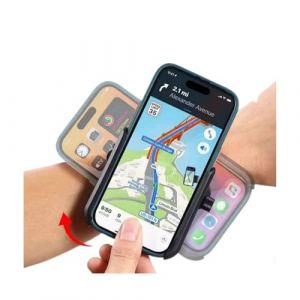 Brassard T&eacute;l&eacute;phone de Sport, 360&deg; Rotation Portable Brassard de Bras, Support de T&eacute;l&eacute;phone D&eacute;tachable, 2 en 1 Support Smartphone pour 4.5-7" iPhone Galaxy pour la Course, Randonn&eacute;e, Jogging, 1 Set (Hoppon, neuf)