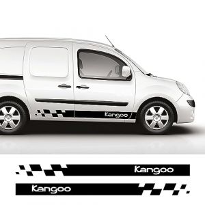 RWRAPS 2 pièces Autocollants de Porte de Voiture Van Graphiques décalcomanies en Vinyle, adaptés pour Renault Kangoo 1 2 3 4x4 MK1 MK2 MK3 Accessoires (ZhengkaiLtd, neuf)