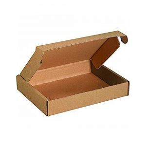 Lot de 10 boîtes en carton découpées, assiettes avant, 40 x 40 x 5 cm, emballage expédition en carton ondulé léger, solide et résistant, fabriquées en Italie (imballaggi.point, neuf)