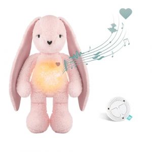 MyHummy Lapin Apaisant 5-en-1, Rose, avec Lumière et Sons, Chargement USB (Szumisie, neuf)
