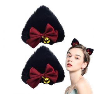 Clip d'oreille d'animaux - Barrettes de poils d'oreille de chat | Coupes de cheveux mignons pour chats pour Halloween Dress Up | &Eacute;pingles &agrave; cheveux d'animaux pour le cosplay et les accessoires amusant (Xiomafuzhuang, neuf)