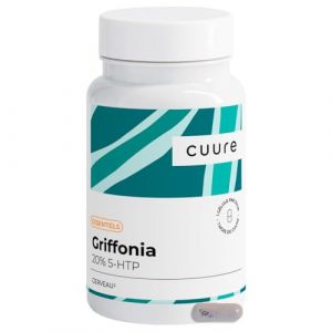 Griffonia 5-HTP Titré à 20% - CUURE - 30 Jours - 100mg de 5-HTP par Gélule - Sommeil, Anxiete, Stress - Précurseur de la Sérotonine - Aide au Contrôle de la Faim - Fabriqué en France (Cuure, neuf)