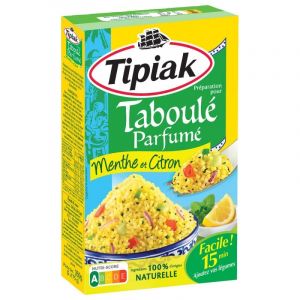 TIPIAK - Préparation Pour Taboulé Menthe Citron Huile D'Olive 350G - Lot De 4 (Les Trois Mousquetaires, neuf)