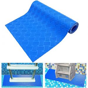 Tapis Antidérapants pour Échelle de Piscine Tapis de Protection pour Échelle de Piscine Tapis D'échelle avec Texture Antidérapante Tapis pour Echelle Piscine pour piscines Hors Sol 90 x 23 cm (Ashuxxn, neuf)
