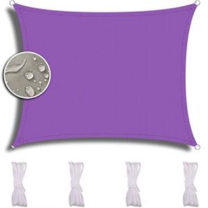 ZQXFZ Ile D'Ombrage ExtéRieur Rectangulaire 3X5m, Voiture,Restaurant,Jardin, Polyester ?PES Hydrophobe Une Protection des Rayons UV, Toile D'Ombrage -Violet (Magasin De Tissus ColoréS, neuf)