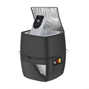 Housse de protection polyvalente pour pompe de chauffage spa avec trois sangles en nylon, tissu Oxford résistant aux intempéries, rangement compact, design imperméable, s'adapte à la plupart des (Palette Place, neuf)