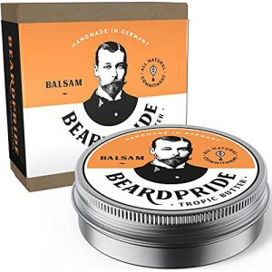 BEARDPRIDE Baume à barbe - Tropic Butter - The Original Beard Balm from the Barbershop - Notre baume à barbe est à base de beurre de karité et d'huiles naturelles - Baume à barbe - 28g (LinaCare, neuf)