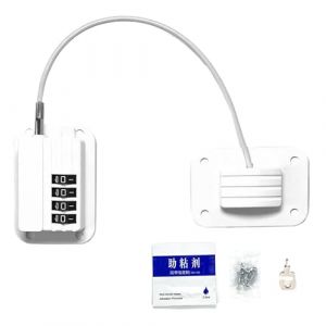 Verrous S&eacute;curit&eacute; Frigo | Serrure &Agrave; Code Pour Cong&eacute;lateur S&eacute;curit&eacute;,Fermeture Adh&eacute;sive Pour Tiroirs Cuisine Portes Coulissantes Fen&ecirc;tre B&eacute;b&eacute; Animal (anqinggeyi, neuf)