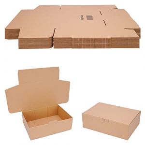 verpacking Boîtes pliantes 310 x 215 x 100 mm Marron (dimensions extérieures 315 x 220 x 105 mm) WP 40 Carton d'expédition DHL Carton Hermes DPD GLS Emballage (50 pièces) (verpacking, neuf)