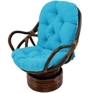 JIcloun Fauteuil en Rotin Pivotant Coussin pour Fauteuil À Bascule Intérieur Rocker Coussin Pivotant Pad de Remplacement pour Fauteuil Durable Doux Coussin,A15 (BVngHengYangShiQiDongXia, neuf)