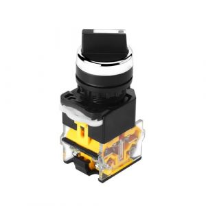 LA38-20X3 Sélecteur rotatif 3 positions (2NO + 1NC) ON/OFF rond pour relais contacteur (Pop Tools, neuf)