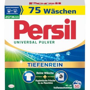 Persil Lessive universelle en poudre (75 lavages), lessive complète pour le linge pur et une fraîcheur hygiénique pour la machine, efficace de 20 °C à 95 °C (Mega-Paradies GmbH, neuf)