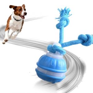 UEXEDO Jouet interactif pour Chien, Balle Intelligente balles motoris&eacute;e pour Chiens, Balle Intelligente motoris&eacute;e pour Chien avec Laisse (Bleu) (SUROS Y ORTEGA, neuf)