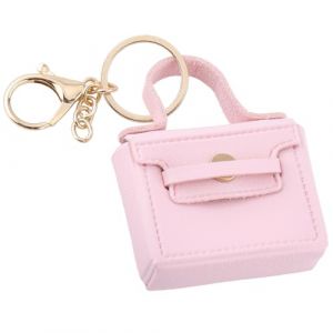 CALFOVERA Mini Porte Cl&eacute;s en Cuir PU pour Sac &agrave; Dos pour Femme Porte Cl&eacute;s en Cuir Rose Porte Cl&eacute;s pour Cl&eacute;s Sac pour &Eacute;couteurs Petite Pochette pour Monnaie Porte Monnaie Accessoires avec Fermoir (CALFOVERA FR, neuf)