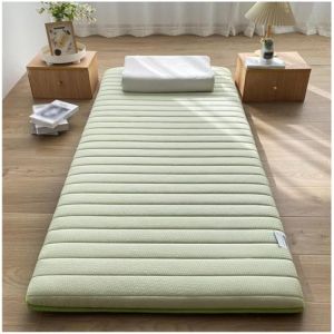 Matelas - Tapis de couchage pliable de style minimaliste - Surface matelassée douce et légère - Coussin de lit en mousse pour dortoir d'étudiant, camping, chambre d'amis (A, 120 x 190 cm) (ChunMing, neuf)