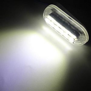 ZONCENG Lampe de navigation 12 V 6 LED étanche pour bateau, éclairage de paysage sous-marin, lumières d'ancre, feux arrière pour bateau, accessoires de bateau (blanc) (ZONCENG1, neuf)