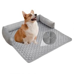 PETCUTE Tapis de Canapé en Peluche Douce pour Chien, Lit pour Chien Orthopédique,Coussin Chien Chat,Coussin pour Chien Lavable, Couverture pour Animaux de Compagnie avec Fond Antidérapant (ZHI-INNOVATIVE LTD, neuf)
