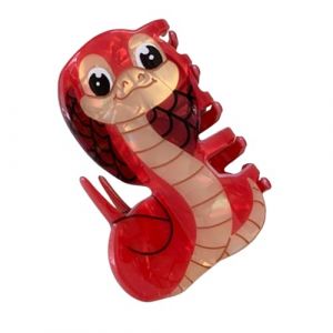 Pince à cheveux pour princesse Serpent Grande poignée Barrettes Ornement Unique Épingle à cheveux Mode Ornement Unique Ornement Clip en forme de serpent (FuTaYi, neuf)