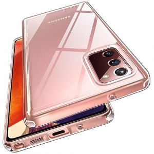 ivoler Anti-Jaunissement HD Clair Coque pour Samsung Galaxy Note 20 4G / 5G, [Protection Militaire] Mince Transparent Étui de Protection en Silicone Antichoc, Rigide PC Bumper Housse (AYRmall-AMFR, neuf)