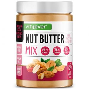 Beurre de Noix Lisse (Cacahuètes, Cajou, Amandes) - 1kg - Riche en Protéines - Sans Sel, Huile ni Graisse de Palme Ajoutés - Vegan (LifeBalance Trading Supplements, neuf)