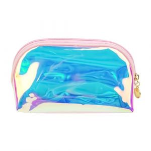 Trousse de maquillage d&eacute;contract&eacute;e pour femme, grande capacit&eacute;, trousse de toilette transparente, sac &agrave; main d&eacute;contract&eacute; pour organiser des articles de beaut&eacute;, accessoires de voyage (meizhihuazhuangpin, neuf)