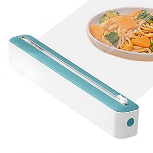 Distributeur Film Alimentaire Magnétique - Dérouleur Film Alimentaire | Distributeur De Film Étirable | Distributeur De Film Alimentaire Avec Cutter | Film Cutter | Distributeur De Papier D'aluminium (ZBLanc, neuf)