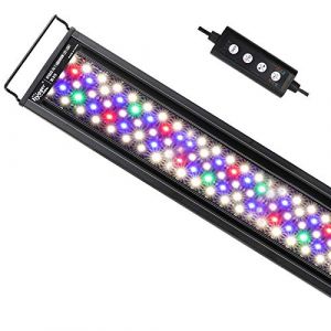 hygger Aquarium &Eacute;clairage 24/7 Lampe Aquarium Led avec Minuterie R&eacute;glable,26W Rampe Led d&rsquo;Aquarium Spectre Complet Rampe LED 7 Couleurs 3 Modes pour Aquariums Plant&eacute;s (eumagob, neuf)