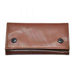 SacJkt Blague &agrave; Tabac en Cuir, Pochette &agrave; Tabac Portable &Eacute;tanche, &Eacute;tui &agrave; Tabac &agrave; 3 Couches, Filtre (Marron, 133 x 77 mm) (SmTech, neuf)