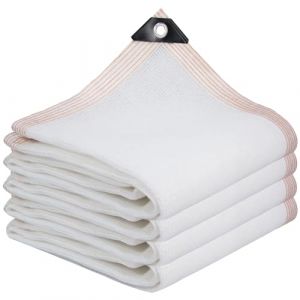 DGSFES Blanc Filet d'ombrage Filet Protection Solaire,85% UV Voile d'ombrage Rectangulaire Respirante 3X3m Toile d'ombrage avec Oeillets pour Pergola Terrasse Serre Jardin Potager (DGSFES, neuf)