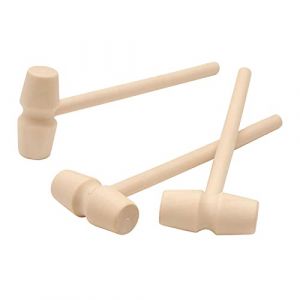 Tokaneit Outils en Bois Marteau,Mini Marteaux en Bois,Bois Crabe Marteau,Mini Bois Marteau,Crabe Homard Marteau,Marteau Jouet,Bricolage Enfants Petite Peinture Marteau Jouet 3 Pièces (JUSSD, neuf)