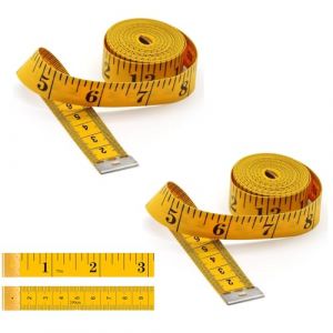 Suiyeejan Mètre Ruban Double Face Pour Couture, Outil de Mesure de Couture, Mètre Ruban pour Le Corps (200cm/79 Pouces, 2 Pièces) (Suiyeejan, neuf)