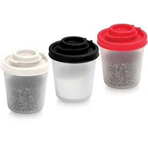 Sali&egrave;re et Poivri&egrave;re en Plastique Transparent Sans BPA, Kit Voyage, Pour Sel, Poivre, &Eacute;pices, Id&eacute;al pour Camping, Randonn&eacute;es, Cuisine Ext&eacute;rieure, Bivouac, Bushcraft (89ml, set de3) (S&R Brands UK, neuf)