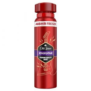 Old Spice Rockstar Déodorant en spray pour homme, 150 ml, fraîcheur 48 h, parfum longue durée, qualité parfumée, 0% sels d'aluminium (Zeitburg Schmuck & Uhren, neuf)