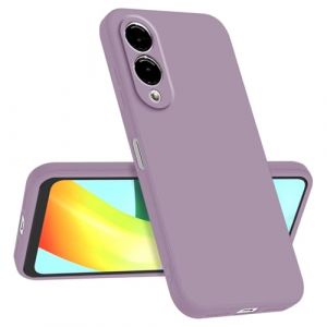 Longstong Coque Compatible avec Samsung Galaxy S25 Edge (6.7"), Fine Antichoc Personnalis&eacute;e Design Minimaliste - Herbe Violette (Longstong, neuf)