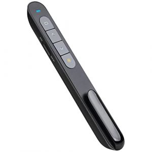 Kinizuxi Telecommande Ordinateur Powerpoint avec Volume de Lien Hypertexte, 2.4GHz USB Télécommande Powerpoint Pointeur sans Fil Presentation Cliqueur Zapette Powerpoint pour Ordinateur PC Portable (Marrain, neuf)