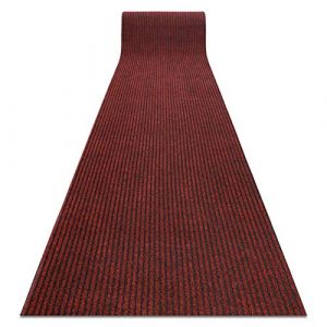 rugsx Paillasson antid&eacute;rapant GIN Tapis de Porte - Rev&ecirc;tement de Porte - ext&eacute;rieur, int&eacute;rieur, retient la poussi&egrave;re, Rouge 120x110 cm (RugsX France, neuf)