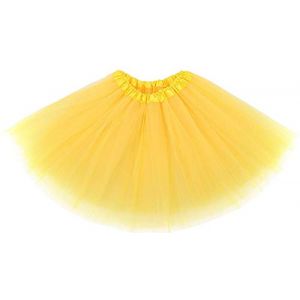 Ruiuzioong Gonna Tutu per Teenager per Adulti Gonna Classica Tutu in Tulle a 4 Strati Elastico per Feste in Maschera Costumi di Halloween Danza (Jaune) (Ruiuzi, neuf)