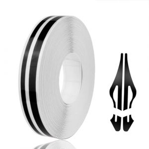 Juttzzei Bande Autocollante Voiture, 10mm x 10 M Bande D&eacute;corative de Voiture, Prime Vinly Bandes D&eacute;coratives Autocollantes pour Voiture, Moto, Bateau et Mod&eacute;lisme ou Bricolage(Noir) (Juttzzei, neuf)