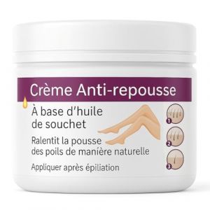 Cr&egrave;me Anti-repousse poils pour Jambe, Maillot,Visage &ndash; Stop aux poils incarn&eacute;s &Agrave; base d&rsquo;huile de souchet et d&rsquo;extraits de plantes | Formule 100 % naturelle. (NORALIA, neuf)