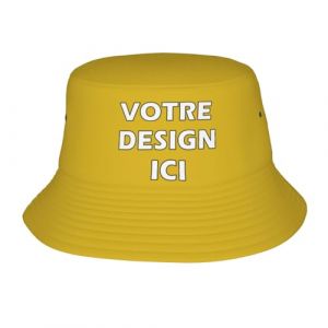 ROHBVMN Casquette Personnalisable Bob personnalis&eacute;e Chapeau de P&ecirc;cheur personnalis&eacute; &ndash; Casquettes Votre Propre Casquette, Chapeau de Soleil en Coton Anti-UV personnalis&eacute;e en Gros pour Hommes & Femmes (Magasin sur Mesure 2025 Fr, neuf)