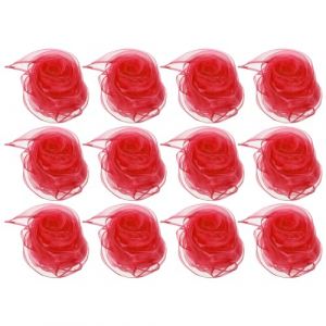 PATIKIL Foulards de Danse, 12 Pcs Foulards Carr&eacute;s de Jonglerie 60 x 60 cm pour Jouer &agrave; la Musique Magique, Activit&eacute; de Jonglage, Habillage, Past&egrave;que Rouge (PATIKIL UK, neuf)