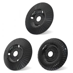 3 Pièces Disque Bois Meuleuse en Bois en Carbure de Tungstène 125mm Ensemble de Disques Disques de Meulage pour Façonner Meuler Couper et Sculpture sur Bois Roues pour Meuleuse d'angle (takego-shop, neuf)