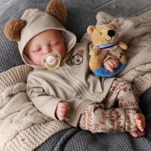 BABESIDE Poupée Reborn Garçon–17 Pouces Bébé Reborn Réaliste Corps Souple, Nouveau-Né Garçon avec Vêtements et Accessoires, pour Enfants dès 3 Ans (SIDE-baby, neuf)